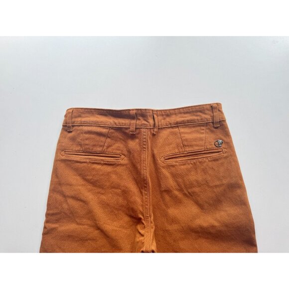 VERSACE Brown 100% Cotton Basketweave Twill Low Rise Skinny Jeans Pants, Size 30 - Picture 6 of 16